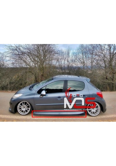 Peugeot 207 Aero Marşpiyel Sağ Sol Takım Fiberglass Boyasız