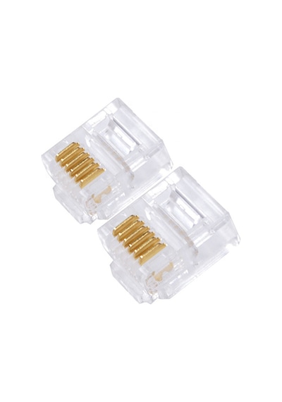 RJ11 6P6C 6 Pinli Telefon Jackı Konnektör 100 Adet