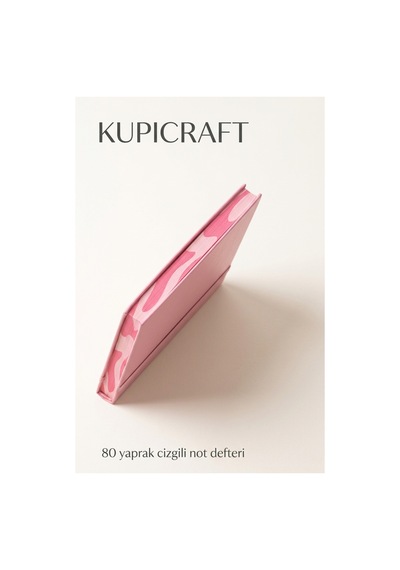 14x20 80 Sayfa Çizgili Sert Kapak Lastikli Not Defteri Ajanda - Planner - Günlük Pembe - 936713189 Pembe