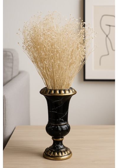 Kuru Çiçek Doğal Broom Bloom Beyaz Cipso 50gram 1. Kalite Şoklanmış Bozulmaz Uzun Ömürlü Gelin Eli Nikah Dekor Çiçeği Beyaz-krem