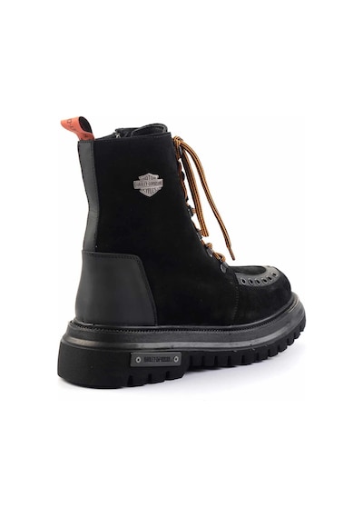 Bambi Black Hakiki Deri Erkek Bot & Bootie Hd1777061902 Black