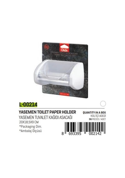 Yasemen Kapaklı Wc Kağıtlık Bx40 Renkli
