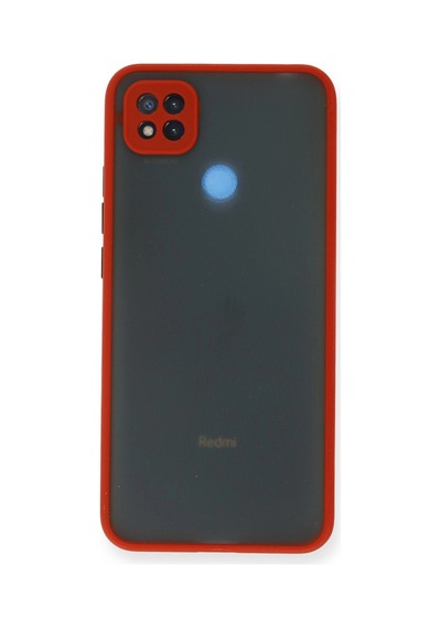 Xiaomi Redmi 9c Kılıf Montreal Silikon Kapak - Kırmızı -