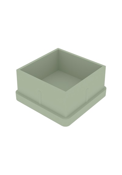 Cateksss 40x40 Mm Düz İç Profil Tapası 1,2 Mm Krem - 8 Li Paket