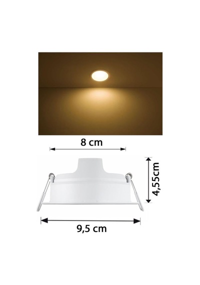 Philips 3,5W Led Spot Lamba Sarı Delik Çapı 80 Mm(311772245)