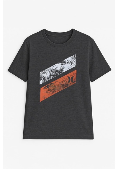 Erkek %100 Pamuk Bisiklet Yaka Baskılı T-shirt Çok Renkli