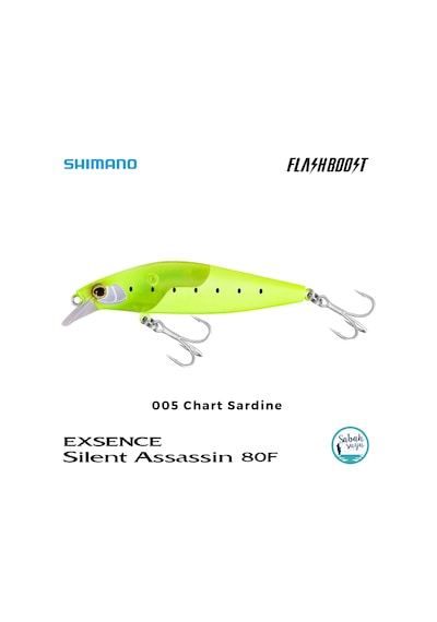 Shimano Silent Assassin Flash Boost 80f 8cm 10gr 005 Chart Sardine