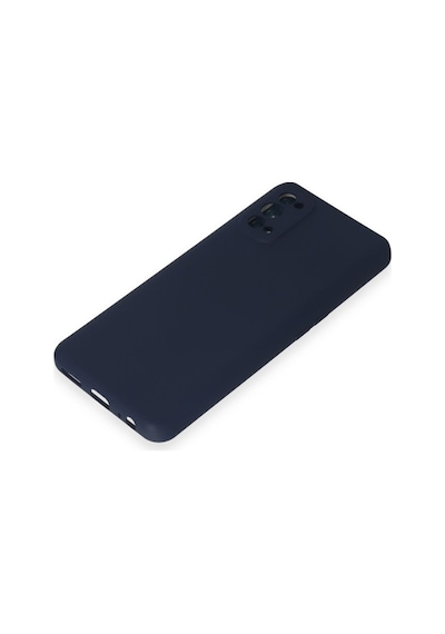 Realme 7 Pro Kılıf Nano İçi Kadife Silikon - Lacivert Bz8683140591304