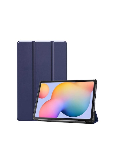 Zore Samsung Galaxy Tab S7 T870 Uyumlu Smart Cover Standlı 1-1 Kılıf-lacivert