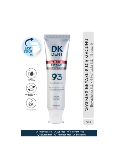 Dermokil DK Dent Max White Beyazlık Diş Macunu 75 ML