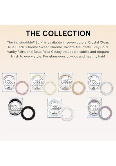 Invisibobble Slim True Black Askılı Paket Saç Lastiği Diğer