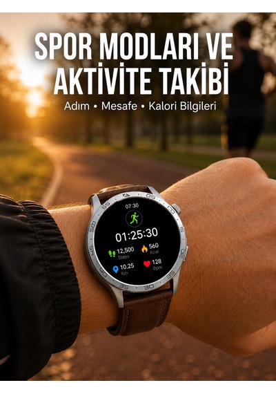 Bluetooth Bağlantılı Günlük Yaşam Ve Spor Takip Akıllı Saati - Lisinya