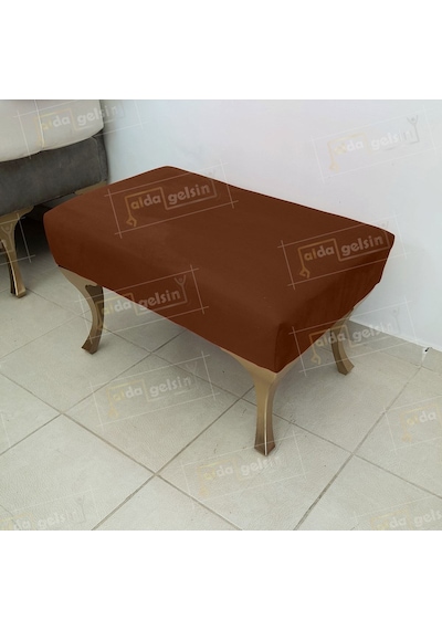 Puf Bench Orta Sehpa 75 Cm Kahve