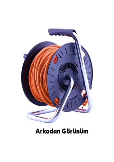 Bylion Ip44 Plastik Makaralı Kapaklı 4 Prizli Uzatma Kablosu 3x2.5 Mm 30 Metre Termal Sigortalı