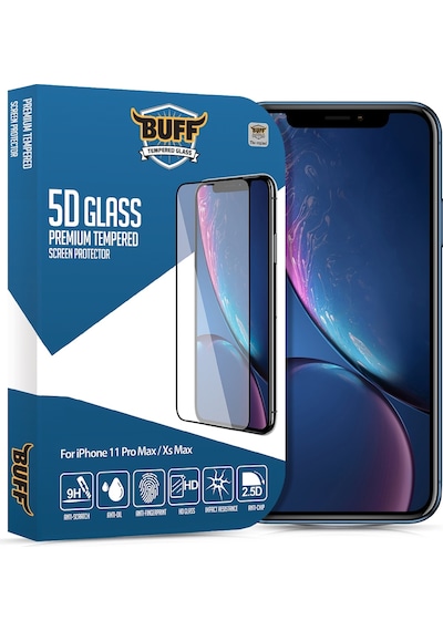 Buff Apple Uyumlu   iPhone 11 Pro Max / Xs Max 5D Glass Ekran Koruyucu (359681316)