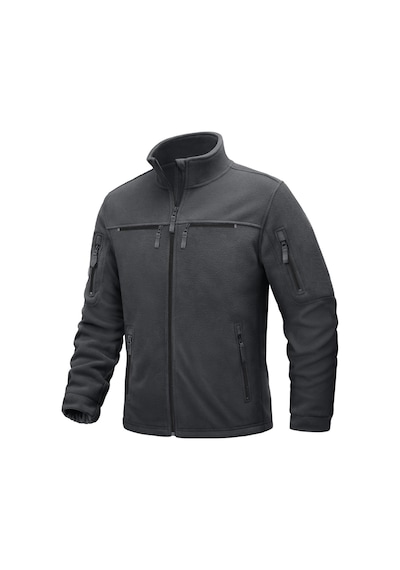 Ghassy Co. Warm Tactical Sport Multi 6 Cep Fonksiyonel Termal Polar Ceket Füme