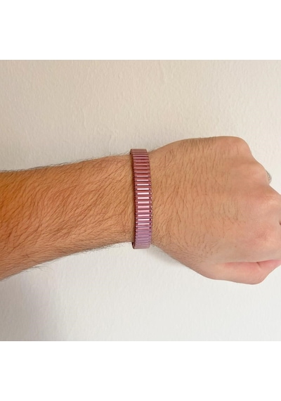 316l Çelik Rose Pembe İitalyan Charm Erkek Kelepçe Bileklik Eblk-410 Pembe