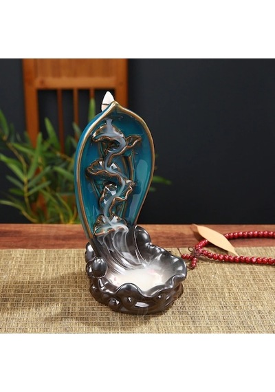Şelale Tasarımlı Geri Akışlı Tütsülük 22*12*10*Cm - Tütsü Hediyel (501854845)