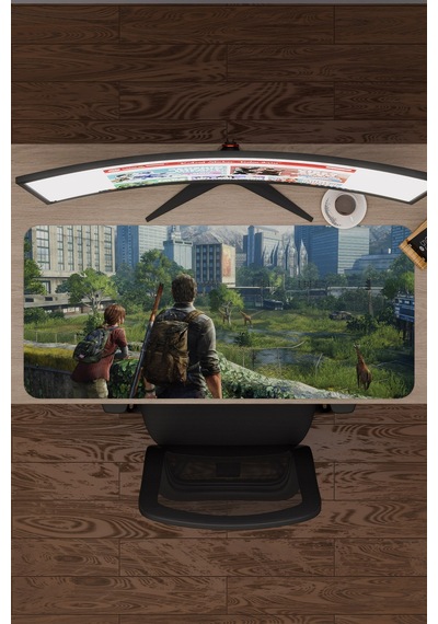 The Last Of Us Kaymaz Dikişli Kauçuk Oyuncu Mousepad V5 - 90x40 Xxl Gaming Mouse Pad Fare Altlığı