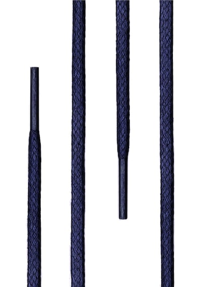 100 Cm 4 Mm Lacivert Yuvarlak 1 Çift Ayakkabı Bağcığı Lacivert