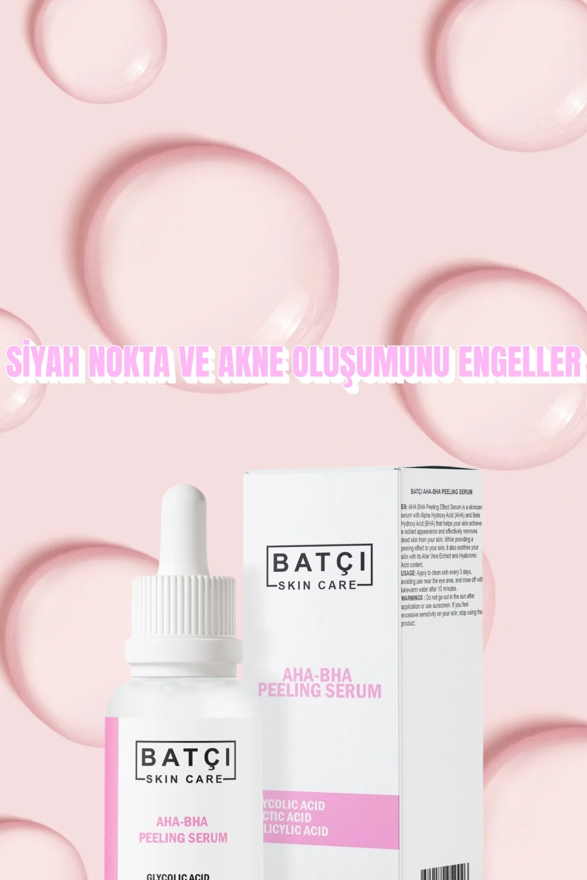 Derinlemesine Temizleyici Aha Bha Peeling Serumu - 30ml Pürüzsüz Ve Canlı Cilt