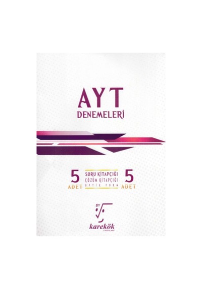 Karekök Ayt Denemeleri Yeni 5 Kitap Seti