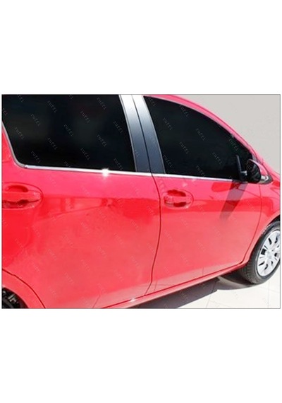 Toyota Uyumlu Yaris Krom Cam Çıtası 4 Prç. 2012-2019 Arası P. Çelik