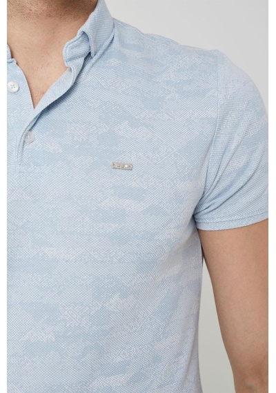 Coonless Erkek Polo Yakalı Tshirt Buz Mavi Açık Mavi