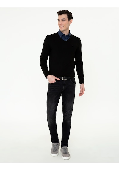Pierre Cardin Erkek Siyah Kazak /triko 50248554-vr046 Siyah