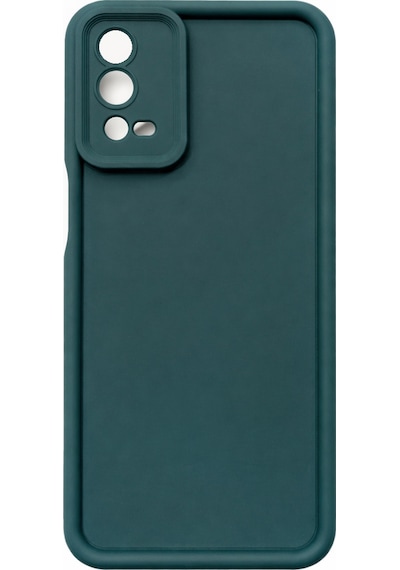 Oppo A55 4g Uyumlu Kamera Çıkıntılı Mat Silikon Telefon Kılıfı Yeşil