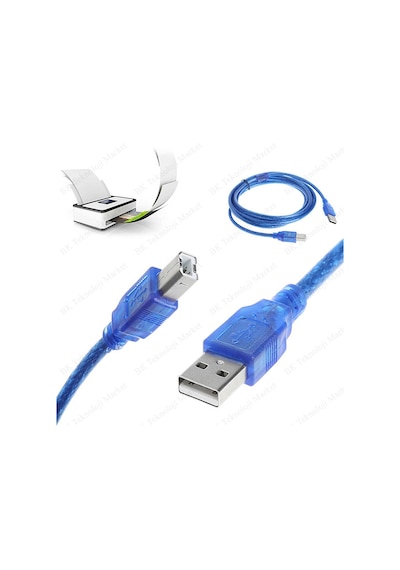 10 Metre Usb2.0 Filtreli Yazıcı Tarayıcı Kablosu