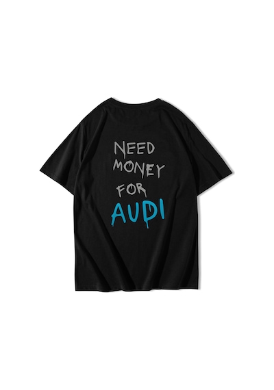 Brz Collectıon Brz Collection Unisex Oversize Audı Need Money For Audı T-shirt Siyah Brz Collectıon Brz Collection Unisex Oversize Audı Need Money For Audı T-shirt Siyah