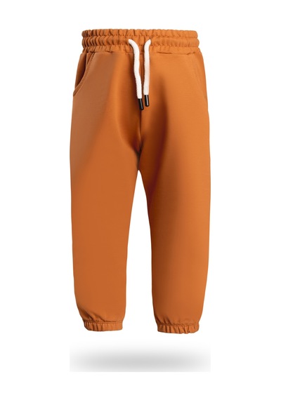 Heyadventure Erkek / Kız Çocuk Cepli Jogger Eşofman Altı Paçası Lastikli Camel Camel