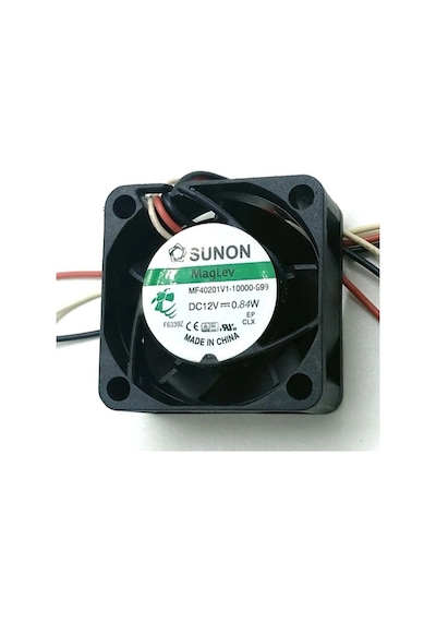 Sunon 40x40x20mm 12v 0,84w/0,07a 2 Kablo Fan Md40201v10000-g-99