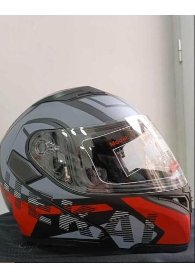 Kc 902 Full Face Çene Açılır Güneş Vizörlü Motosiklet Kaskı L Beden Siyah Kırmızı Gri Siyah - Kırmızı Kc 902 Full Face Çene Açılır Güneş Vizörlü Motosiklet Kaskı L Beden Siyah Kırmızı Gri Siyah - Kırmızı