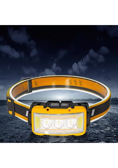 Powermaster S03 Sarı Sensörlü Kafa Lambası Siyah