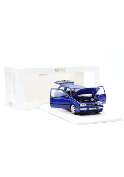 1:18 Ölçek Norev 1994 Volkswagen Golf 3 Gtı Jazz Blue Diecast Metal Minyatür Model Araba 25cm