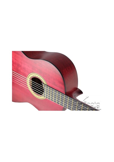 Valencia Vc204Twr Klasik Gitar - Şeffaf Şarap Kırmızı Mat