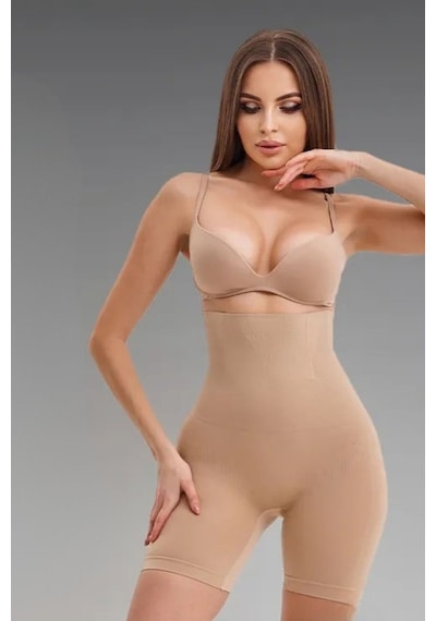 Mistirik Irina Model Toparlayıcı Şekillendirici Tayt Şort Push Up Etkili Ten Renk Ten