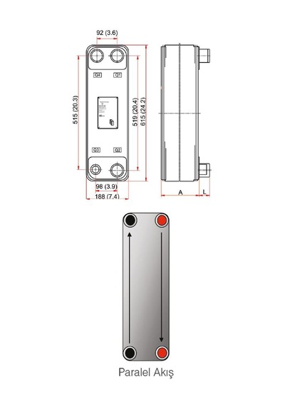 Hex Mb-09 Lehimli Tip Plakalı Isı Eşanjör (30 Plakalı)
