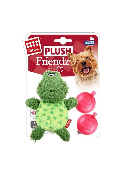Gigwi Plush Friendz Sesli Peluş Kurbağa Köpek Oyuncağı S
