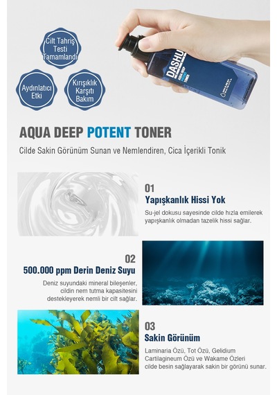 Dashu Mens Aqua Skin Care Erkeklere Özel Nemlendirici Cilt Bakım Seti