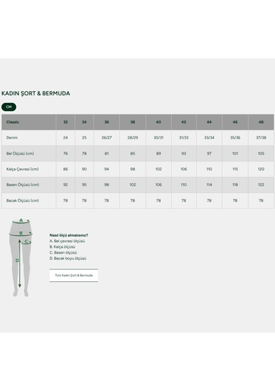Lacoste Women's Standart Fit Cotton Jeans Shorts Kadın Pamuklu Kot Şort Turkuaz