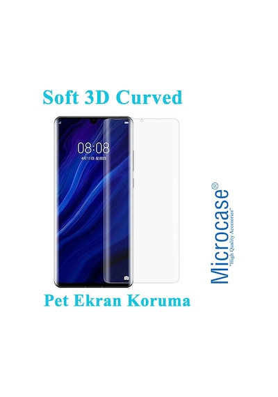 Microcase Huawei P30 Pro Full Ekran Koruma Curved 3D Pet Film