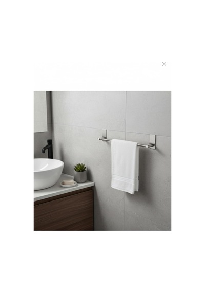 Tr Paslanmaz Çelik Havluluk 45 Cm, 304 18/10 Çelik Yapışkanlı Duvar Havlu Askısı, Vidasız Deliksiz Banyo Ve Mutf Genel