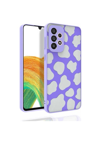 Galaxy A33 5g Kılıf Desenli Kamera Korumalı Parlak Zore Nora Kapak NO6