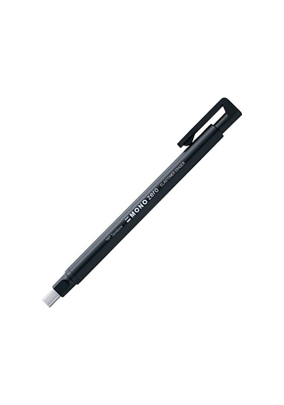 Tombow Mono Zero Basmalı Kalem Silgi 2.5X5 Mm - Siyah