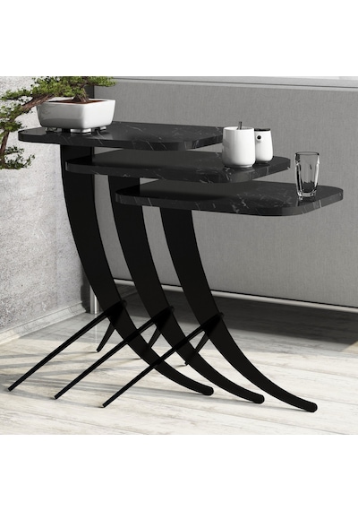 Variant Pion Metal Ayaklı 3Lü Zigon Sehpa (322107055)
