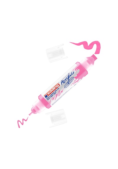 Edding 5400 Akrilik Boyama Markörü 3d Double Liner Fosforlu Pembe Çok Renkli