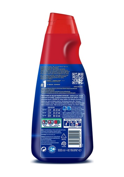Hepsi Bir Arada Konsantre Jel 3x1000 Ml Bulaşık Makinesi Deterjanı